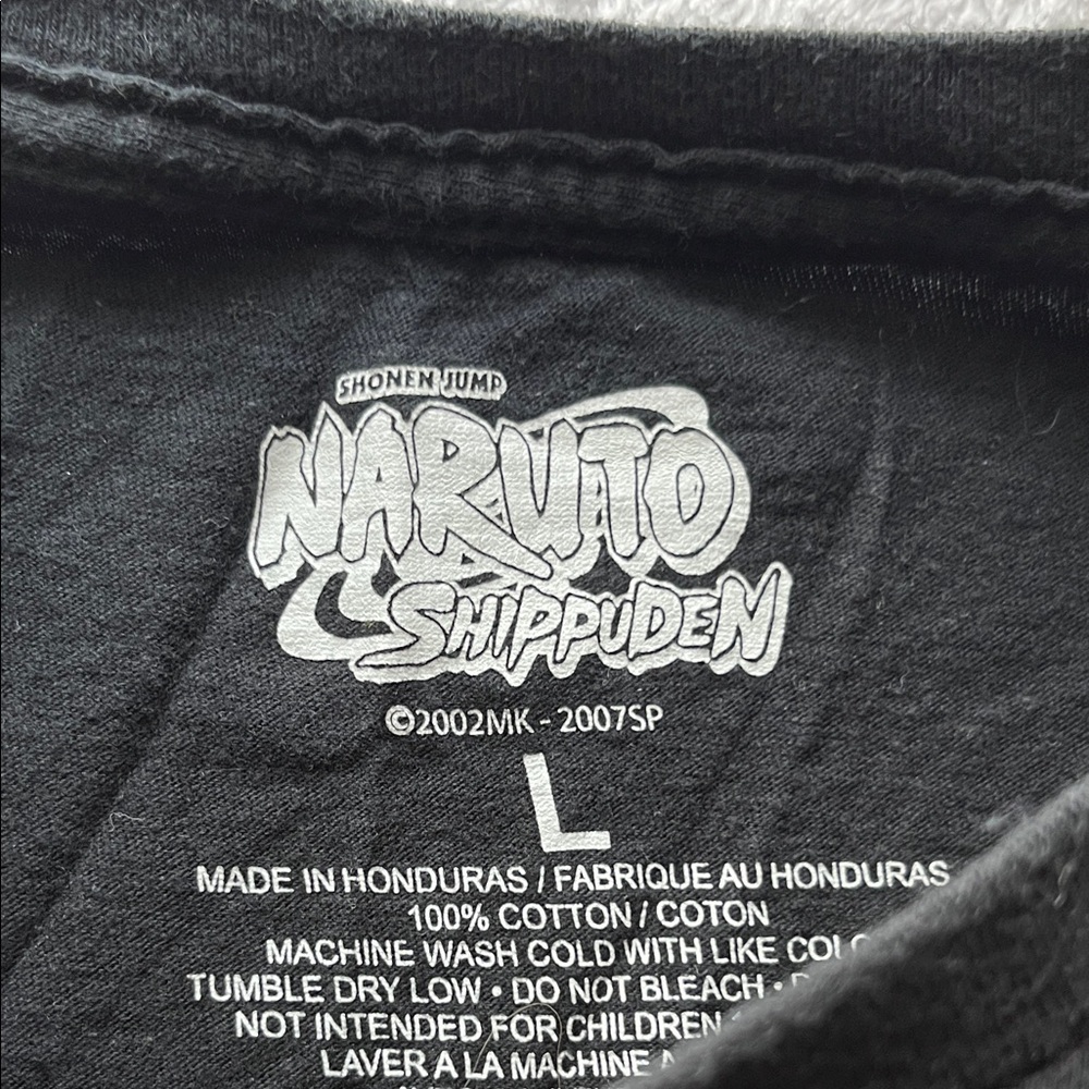 Naruto Graphic Long Sleeve Tee - Black - Picture 2 of 5